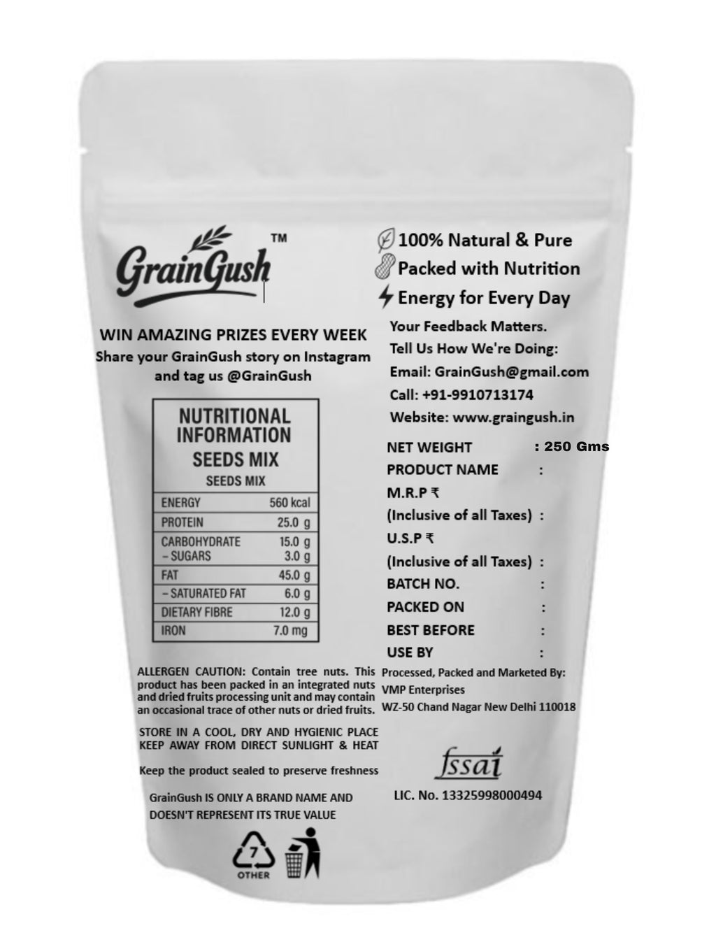 Super Seeds Mix 6 in 1 250g