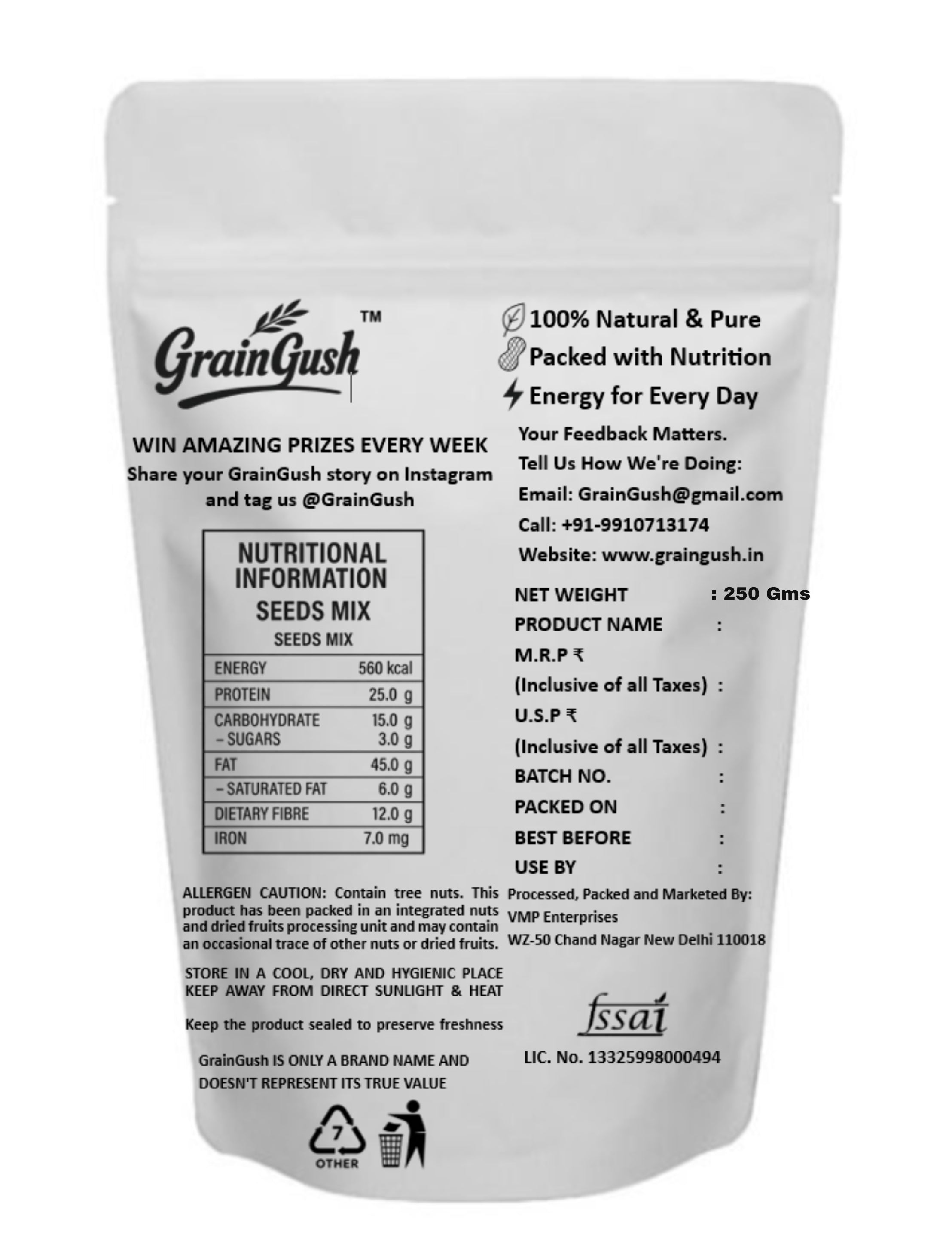 Super Seeds Mix 6 in 1 250g